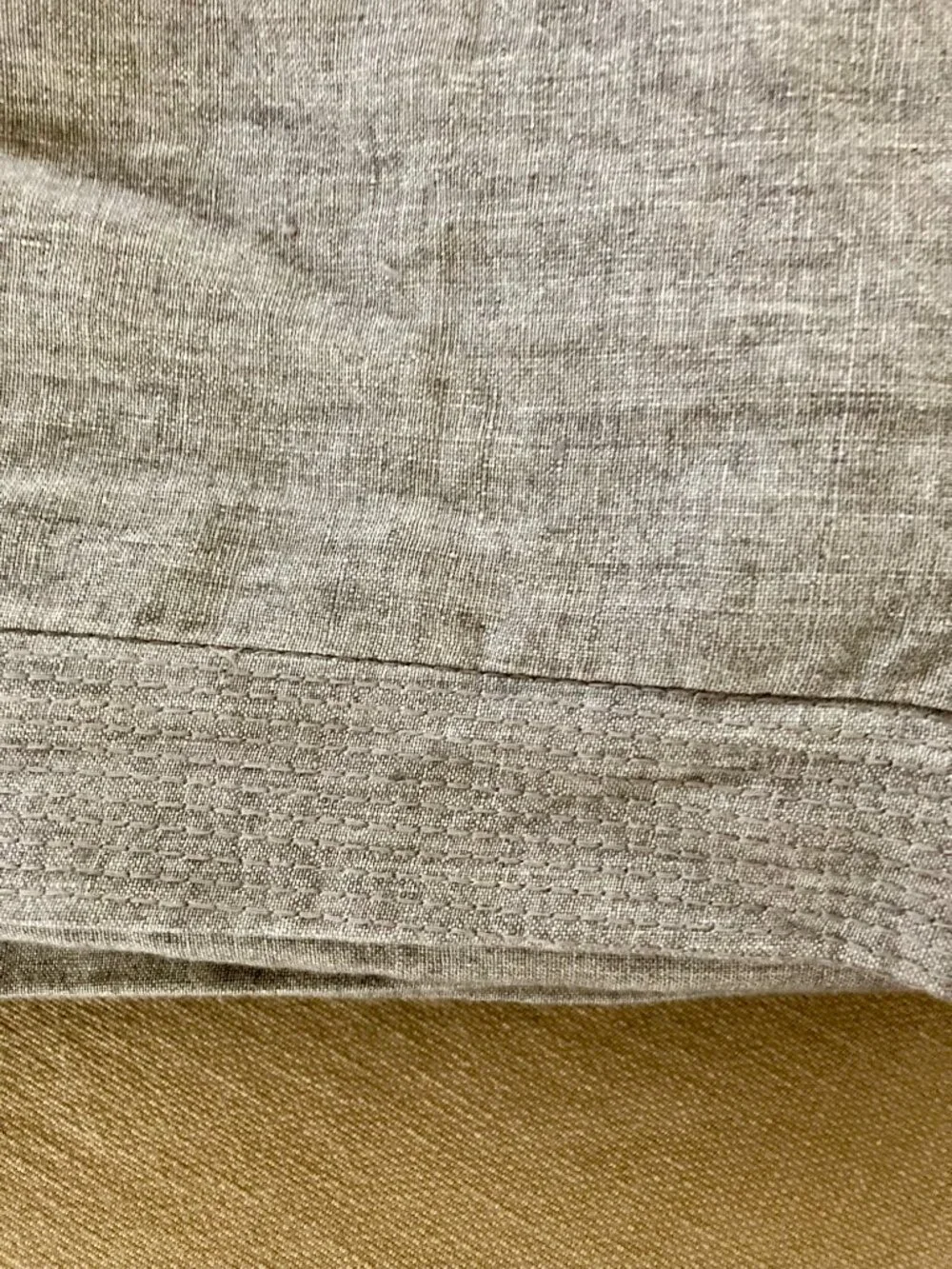 Hotel Collection 100% Linen Full/Queen Duvet Cover Zipper Bottom GRAY